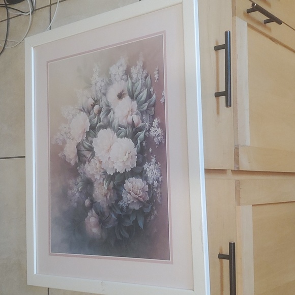 16x20in Floral Print Framed Matted - Picture 1 of 4